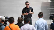 Deputy Athletics Director and Chief Operating Officer Ryan Alpert speaks to the media in the news Upper North Social Deck section of Neyland Stadium on University of Tennessee   s campus, Tuesday, Aug. 30, 2022.

Neyland0830 0148
