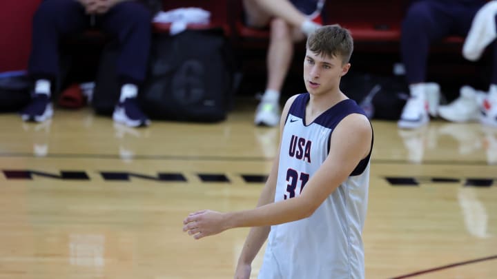 2024 USAB Men's Training Camp in Las Vegas; Duke basketball forward Cooper Flagg