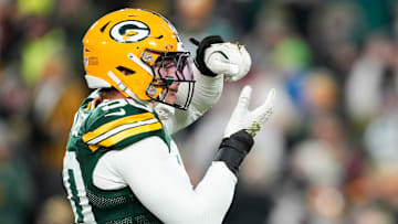Green Bay Packers defensive end Lukas Van Ness
