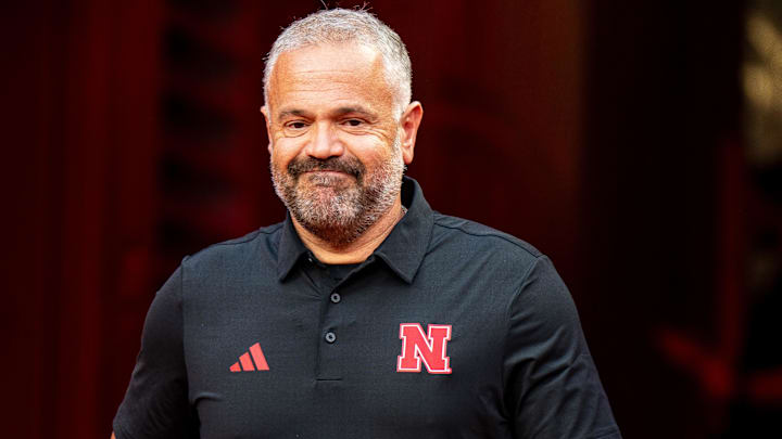 Nebraska head coach Matt Rhule prepares for a game