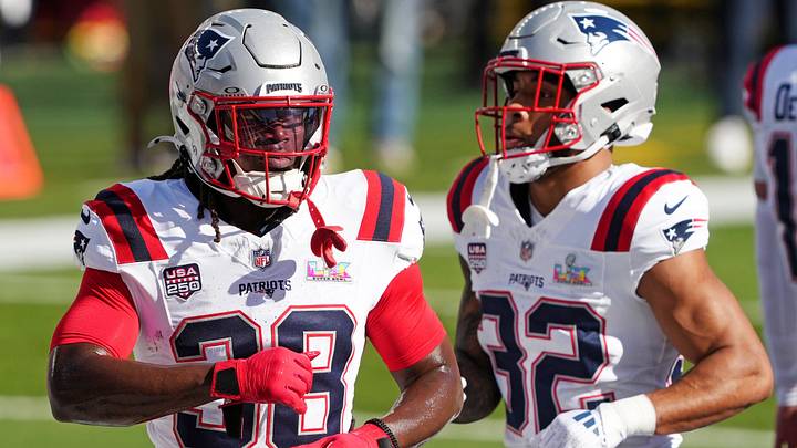 New England Patriots RBs TreVeyon Henderson and Rhamondre Stevenson