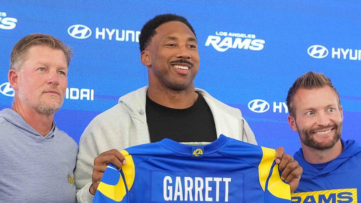 Los Angeles Rams defensive end Myles Garrett 