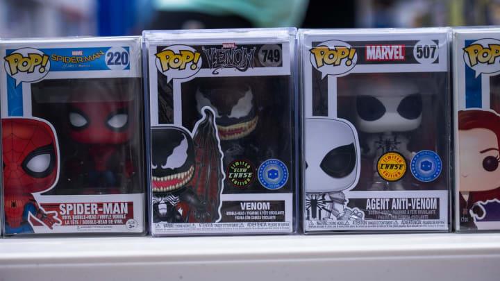 Marvel character-themed Funko Pop figures are seen at Ultracon of South Florida at the South Florida Expo Center in West Palm Beach, FL., on Sunday, August 28, 2022. Featuring special guest panels, scores of cosplayers and dozens of vendors, thousands visited the convention over the weekend to celebrate all things anime and comic book.

19 082922 Ultracon