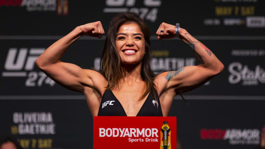 Cortez during weigh ins for UFC 274.