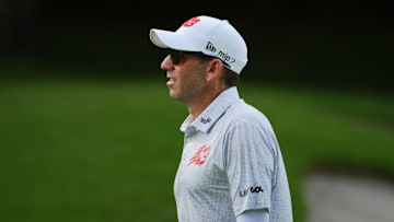 Sergio Garcia during the first round of the 2025 LIV Golf Singapore event