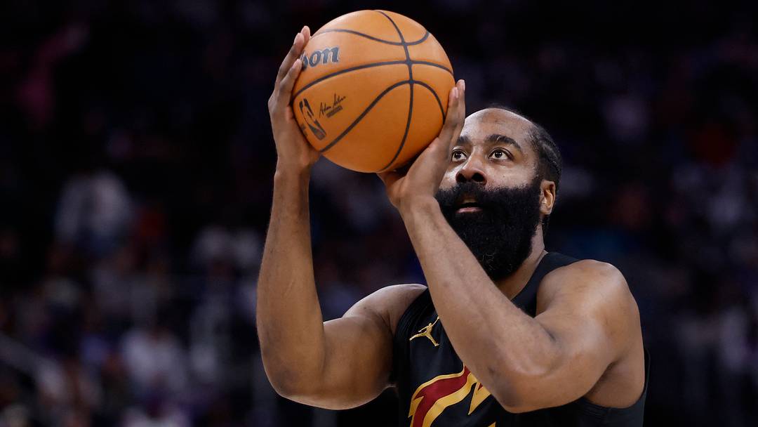 May 7, 2026; Detroit, Michigan, USA; Cleveland Cavaliers guard James Harden (1) shoots in the first half against the Detroit Pistons during game two of the second round of the 2026 NBA Playoffs at Little Caesars Arena. Mandatory Credit: Rick Osentoski-Imagn Images May 7, 2026; Detroit, Michigan, USA; Cleveland Cavaliers guard James Harden (1) shoots in the first half against the Detroit Pistons during game two of the second round of the 2026 NBA Playoffs at Little Caesars Arena. Mandatory Credit: Rick Osentoski-Imagn Images