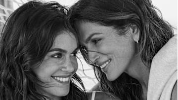 Kaia Gerber and Cindy Crawford for Vuori
