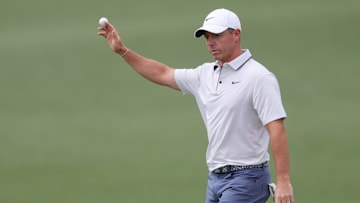 Rory McIlroy during the third round of the 2025 Masters at Augusta National Golf Club