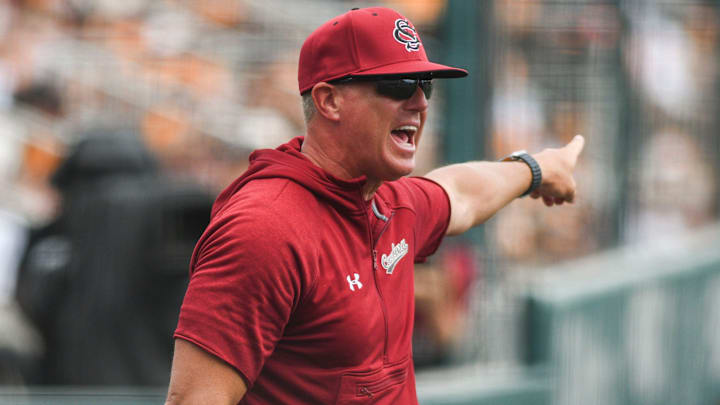 South Carolina baseball coach Mark Kingston