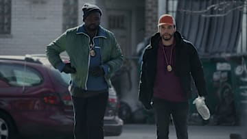 L to R: Brian Tyree Henry and Wagner Moura star as Ray Driscoll and Manny Carvalho in Dope Thief. Courtesy: Apple TV+