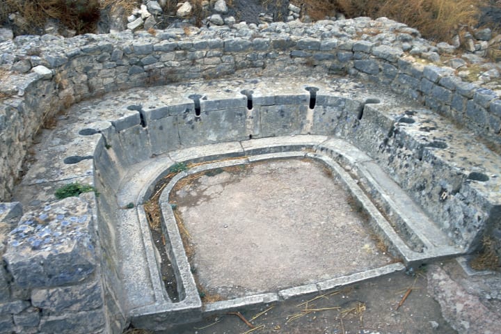 Roman latrine from Tunisia, c.3rd century BCE.
