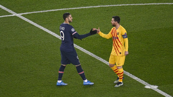 Ganz so harmonisch scheint es zwischen den heutigen Teamkollegen Lionel Messi und Mauro Icardi nicht mehr zu sein