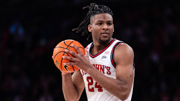 Connecticut v St. John's; St. John's basketball center Zuby Ejiofor