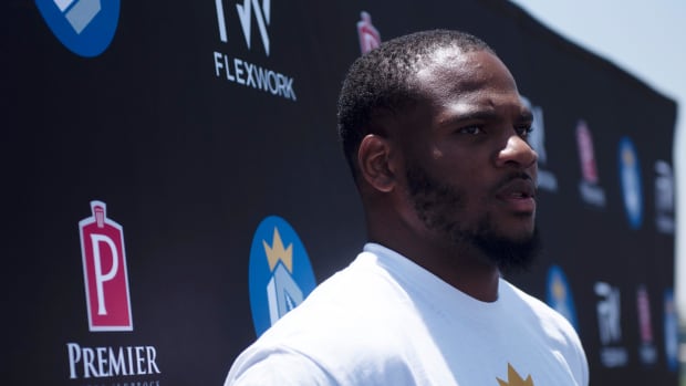 Dallas Cowboys' Micah Parsons hosts a football camp,