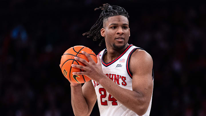 Connecticut v St. John's; St. John's basketball center Zuby Ejiofor