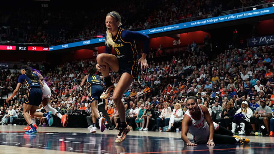 Fever guard Sophie Cunningham defended Sun guard Bria Hartley, does not believe Hartley intentionally injured her. | David Butler II-Imagn Images