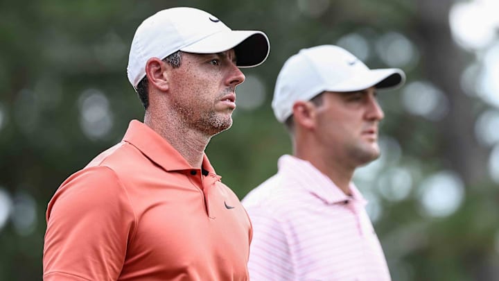 Rory McIlroy and Scottie Scheffler, pictured at the 2024 U.S. Open, will take on LIV Golf's Brooks Koepka and Bryson DeChambeau in December, the kind of showdown many golf fans have been clamoring for.