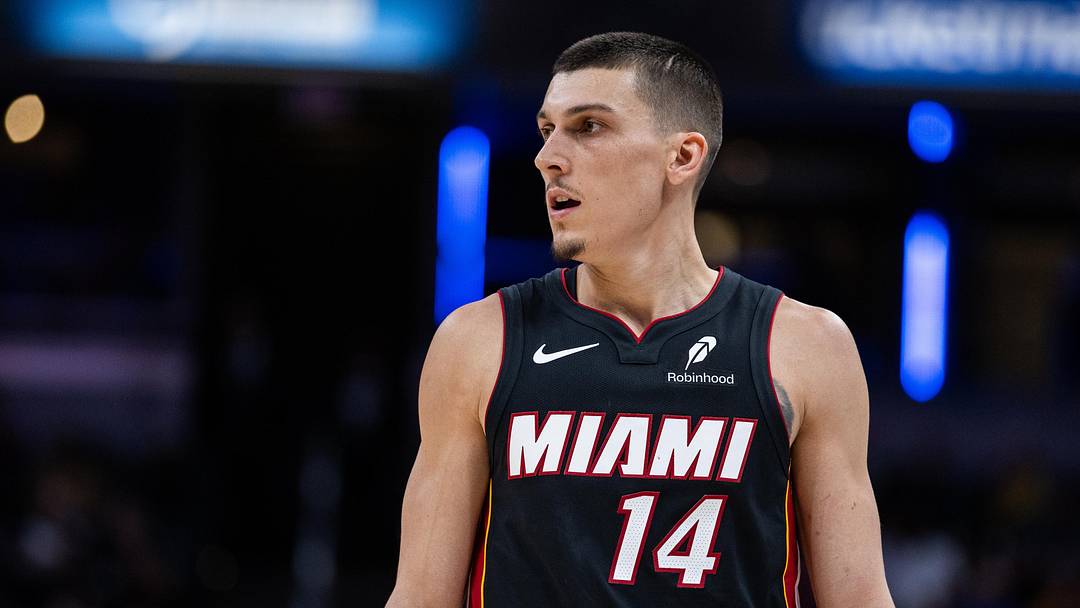 Mar 29, 2026; Indianapolis, Indiana, USA; Miami Heat guard Tyler Herro (14) in the second half against the Indiana Pacers at Gainbridge Fieldhouse. Mandatory Credit: Trevor Ruszkowski-Imagn Images Mar 29, 2026; Indianapolis, Indiana, USA; Miami Heat guard Tyler Herro (14) in the second half against the Indiana Pacers at Gainbridge Fieldhouse. Mandatory Credit: Trevor Ruszkowski-Imagn Images