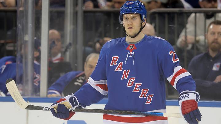 Mar 2, 2026; New York, New York, USA; New York Rangers defenseman Adam Fox (23) skates against the Columbus Blue Jackets during the second period at Madison Square Garden. Mandatory Credit: Brad Penner-Imagn Images Mar 2, 2026; New York, New York, USA; New York Rangers defenseman Adam Fox (23) skates against the Columbus Blue Jackets during the second period at Madison Square Garden. Mandatory Credit: Brad Penner-Imagn Images