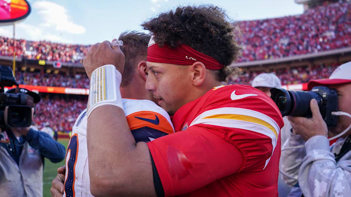 Bo Nix and Patrick Mahomes are squaring off in Denver on Sunday afternoon. Bo Nix and Patrick Mahomes are squaring off in Denver on Sunday afternoon.