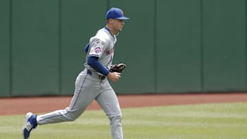 Jul 8, 2024; Pittsburgh, Pennsylvania, USA;  New York Mets relief pitcher Eric Orze (53) runs in from the bullpen to make his major league debut during the sixth inning against the Pittsburgh Pirates at PNC Park.  The Pirates won 8-2. Mandatory Credit: Charles LeClaire-Imagn Images