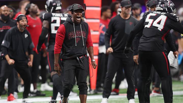 Atlanta Falcons head coach Raheem Morris