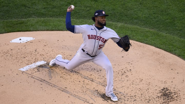 Houston Astros pitcher Christian Javier