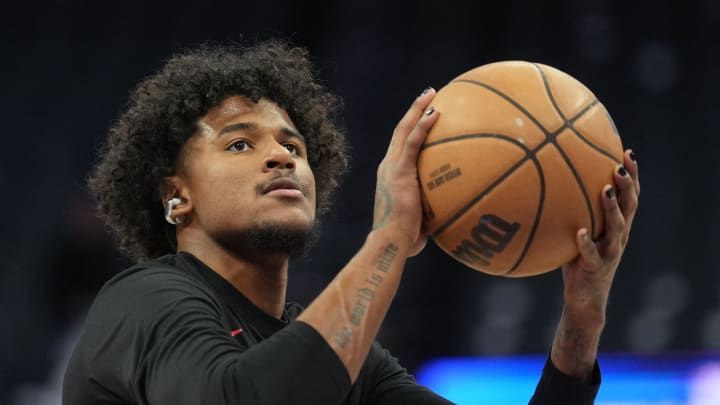 Mar 10, 2024; Sacramento, California, USA; Houston Rockets guard Jalen Green (4) warms up before the game against the Sacramento Kings at Golden 1 Center. Mandatory Credit: Darren Yamashita-USA TODAY Sports