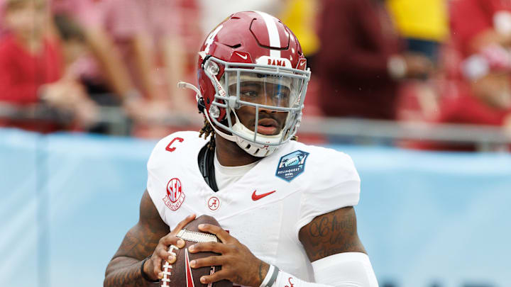 Milroe is considered the best running quarterback in this draft class.
