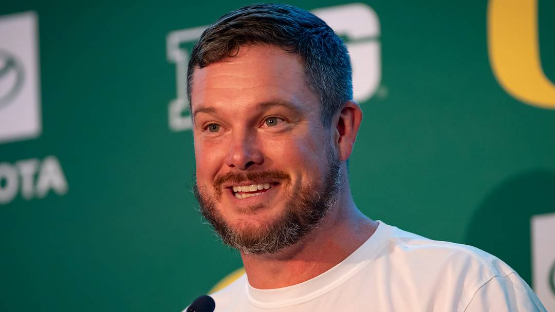 Oregon coach Dan Lanning speaks during Oregon football’s Media Day on July 28, 2025, at Autzen Stadium in Eugene. Oregon coach Dan Lanning speaks during Oregon football’s Media Day on July 28, 2025, at Autzen Stadium in Eugene.