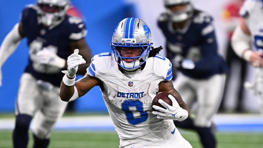 Detroit Lions running back Jahmyr Gibbs