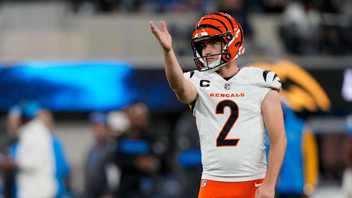 Cincinnati Bengals place kicker Evan McPherson. Cincinnati Bengals place kicker Evan McPherson.