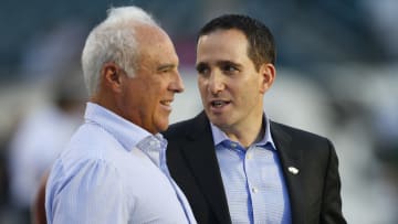 Owner Jeffrey Lurie (left) and General Manager Howie Roseman (right)