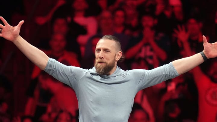 Feb 22, 2023; Phoenix, AZ, USA; Bryan Danielson appears during AEW Dynamite at Footprint Center.