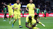 Esultanza nerazzurra