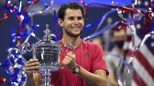 Thiem advanced to the final of the Australian Open and French Open before breaking through at the 2020 U.S. Open.