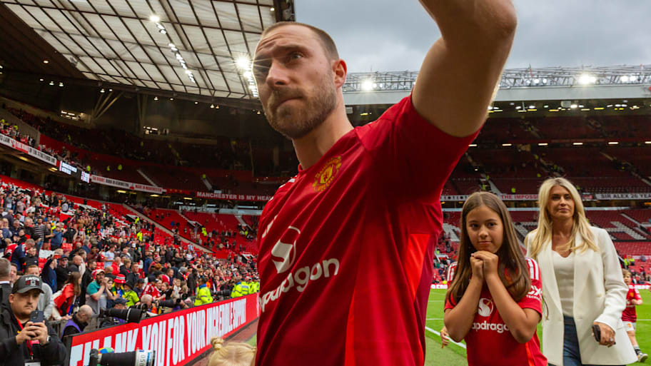 Christian Eriksen bid farewell to Manchester United. | IMAGO/PRiME Media Images