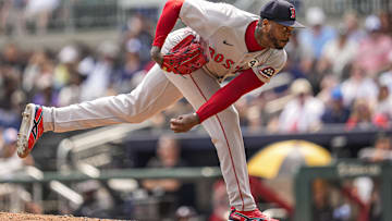 Boston Red Sox relief pitcher Aroldis Chapman (44) Mandatory Credit: Dale Zanine-Imagn Images