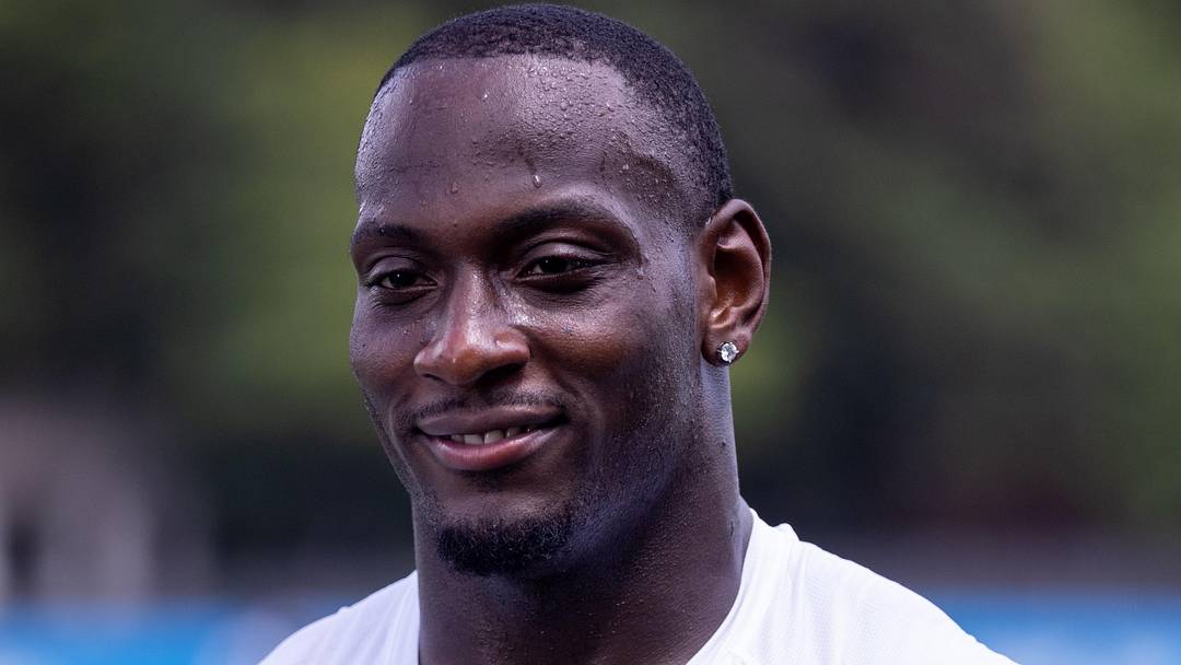 Carolina Panthers outside linebacker Nic Scourton Carolina Panthers outside linebacker Nic Scourton
