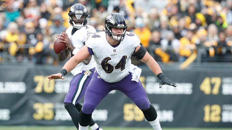 Tyler Linderbaum was selected 25th by the Ravens in the 2022 NFL draft. 