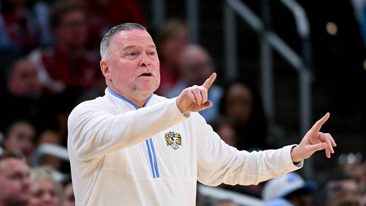 Oct 18, 2026; Indianapolis, IN, USA; North Carolina Tar Heels head coach Michael Malone instructs his team against the Indiana Hoosiers during the first half at Gainbridge Fieldhouse. Mandatory Credit: Robert Goddin-Imagn Images