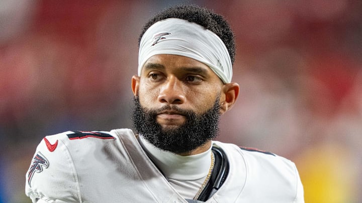 Atlanta Falcons wide receiver Khadarel Hodge 