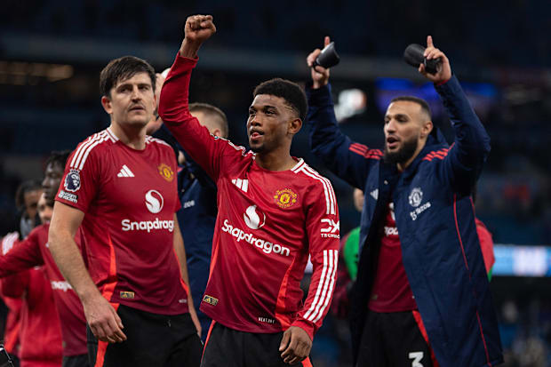 Harry Maguire, Amad Diallo, Noussair Mazraoui