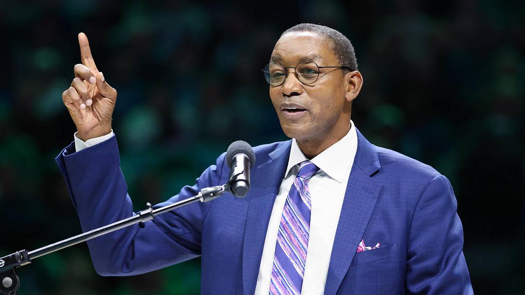 Detroit Pistons former player Isiah Thomas 