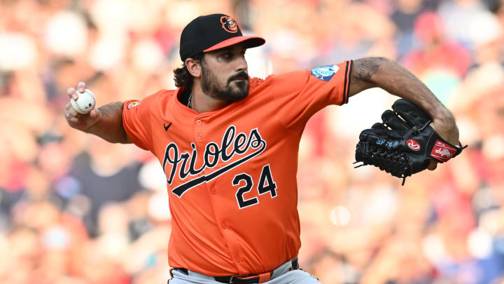 Baltimore Orioles starting pitcher Zach Eflin.