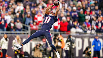 Jan 1, 2023; Foxborough, Massachusetts, USA; New England Patriots wide receiver Tyquan Thornton (11).