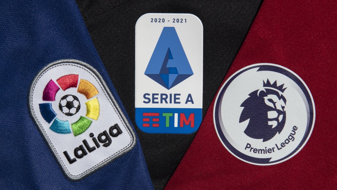 The La Liga, Serie A and Premier League Logos...
