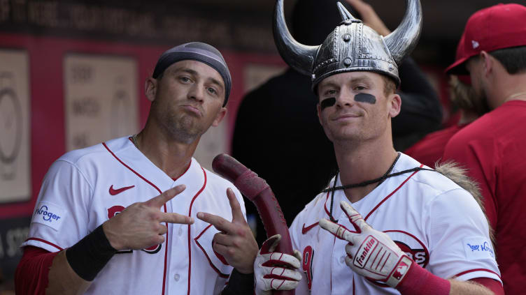 Cincinnati Reds players Matt McLain, TJ Friedl