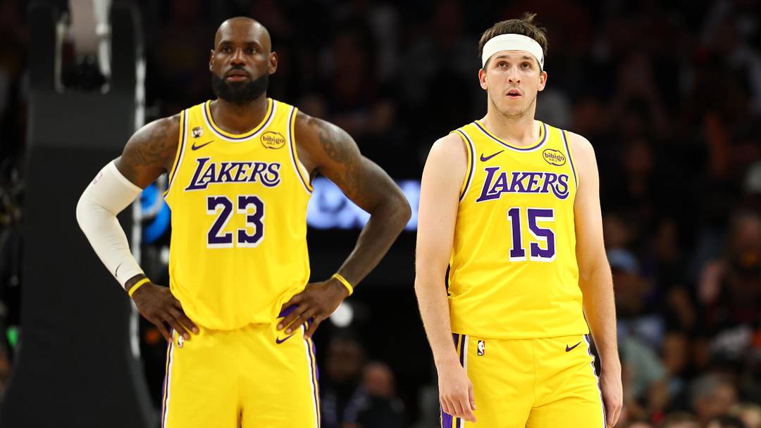 Austin Reaves and LeBron James