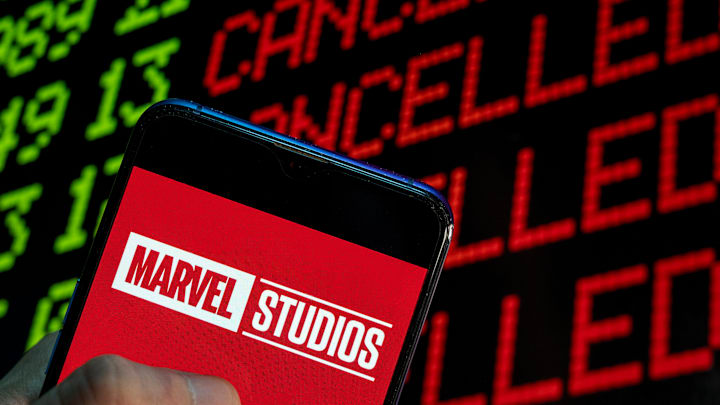 In this photo illustration the American film production...